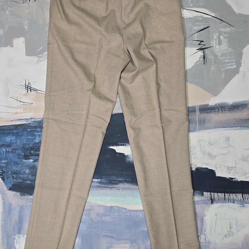 NWT! SUITSUPPLY VIGO TROUSER PLEATED PURE WOOL LIGHT BROWN US34 /EU 50 - Picture 3 of 7